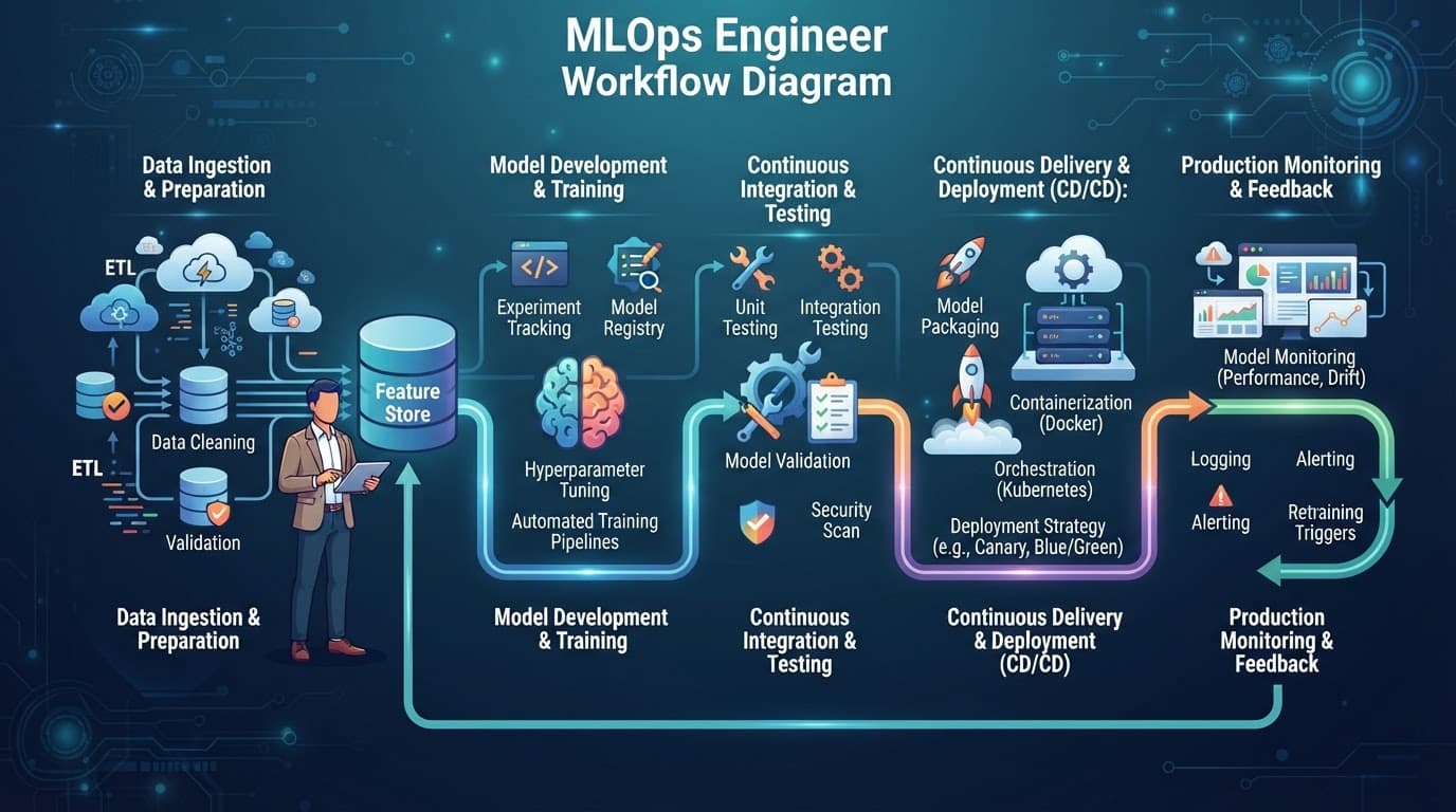 MLOps Engineer Roadmap 2026: How to Learn Machine Learning Operations and Land Your First Job